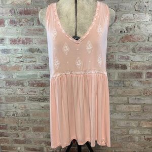 Torrid sleeveless long peach top